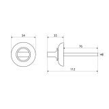 Поворотник СТАНДАРТ P-SLBK6 BL квадрат 6мм  матовый черный