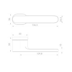 Ручка раздельная R.UCR36.FOREST MWSC-33 итальянский тисненый