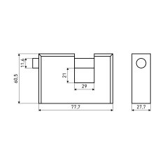 АЛЛЮР  ВС2-3-01С d12мм Замок навесной