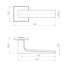 Ручка раздельная K.ZL52.BASIC BL-24 черный