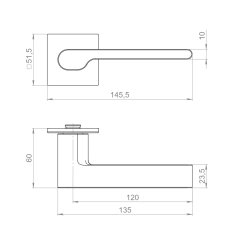Ручка раздельная K.YM.COTTA AC-9 медь