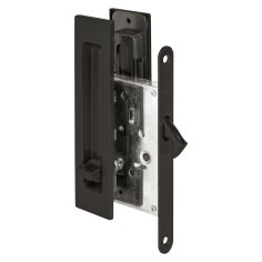 Защелка с ручками для раздвижных дверей SH.SLQ152.011 (Soft LINE SLQ-011) BL черный