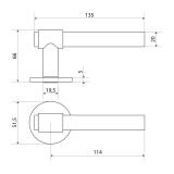 АЛЛЮР "ALBION" (АЛЬБИОН) SN/TR (54824) мат.никель Комплект ручек