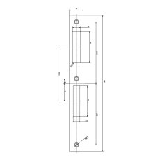 Замок дверной DOORLOCK DL301, цилиндровый, нержавеющая сталь
