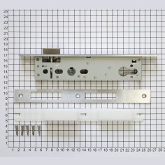 Замок дверной DOORLOCK DL301, цилиндровый, нержавеющая сталь