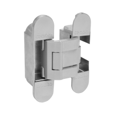 Петля скрытая CEMOM ESTETIC A602 3D 8060 матовый хром, для компланарных дверей, регулируемая, вес полотна 60кг, 29x120мм