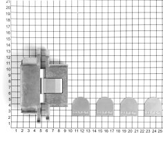 Петля скрытая CEMOM ESTETIC A602 3D 8060 матовый хром, для компланарных дверей, регулируемая, вес полотна 60кг, 29x120мм