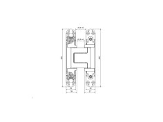 Петля скрытая универсальная CEMOM ESTETIC 130+8 3D 9005 черная