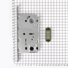 Замок дверной магнитный Doorlock DL452M/WC/50/96/18/SCr, межкомнатный, матовый хром
