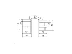 Петля скрытая универсальная CEMOM ESTETIC 130+8 3D 9005 черная
