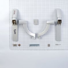 Механизм системы "антипаника"  DOORLOCK PD800FR-BAR PZ72мм, серебристый