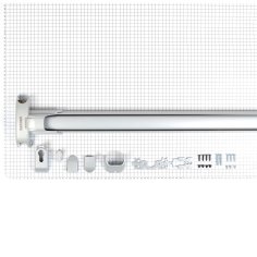 Механизм системы "антипаника"  DOORLOCK PD910FR-PUSH 1170мм PZ72мм, серебристый