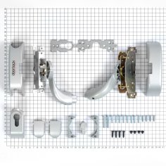 Механизм системы "антипаника"  DOORLOCK PD910FR-BAR PZ72мм, серебристый