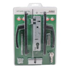Корпус Ajax (Аякс) цилиндровый в комплекте с ручкой KIT GATE-2585/24 BL черный 