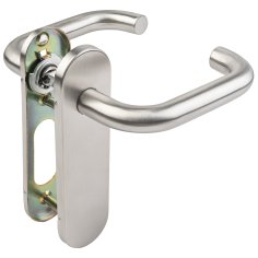 Ручка дверная FP.DH172.0433 W/CYL HOLE SS 201 (9x140) без отверстий под ЦМ 