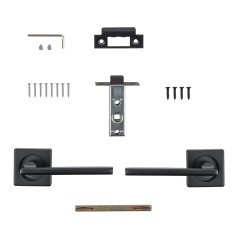 Комплект ручек с защелкой A/SET POLO JK.LP45 BL-24 черный