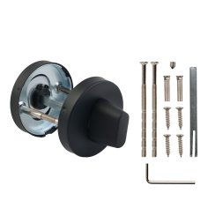 Ручка поворотная BK6.R.DSS201-02 INOX 201 BLACK (с индикатором)