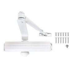 СТАНДАРТ Доводчик дверной MAX ДД 208/4-6 A-W (до 140 кг) белый RAL9016, морозостойкий(10)