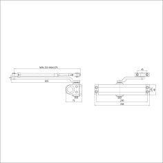 СТАНДАРТ Доводчик дверной MAX ДД 230/5-7 A-B (до 150 кг) черный RAL9005, морозостойкий
