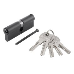 Стандарт MAX 80 (40х40) BL 5кл мат.черный перф.ключ/ключ Цилиндровый механизм