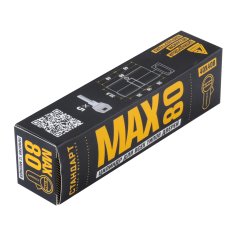 Стандарт MAX 80 (40х40В) BL 5кл мат.черный перф.ключ/верт. Цилиндровый механизм
