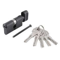 Стандарт MAX 60 (30х30В) BL 5кл мат.черный перф.ключ/верт. Цилиндровый механизм